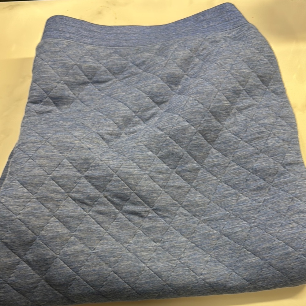 Isaac Mizrahi Blue Quilted Track Pants